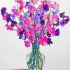 Sweetpea Flowers Plants paint by numbers