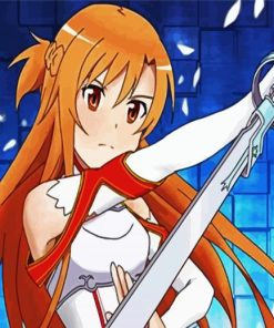 Sword Art Online Asuna paint by number