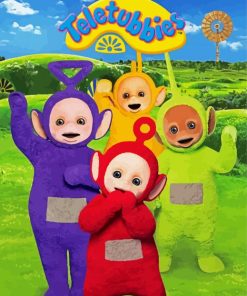 Teletubbies Tv Show paint by numbers