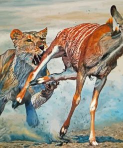 The Antelope Hunter paint by number