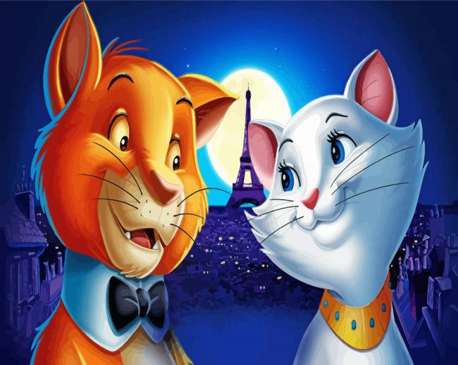 The Aristocats Animation CABracters paint by number