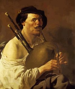The Bagpipe Player paint by number