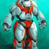 The Baymax Robot paint by number