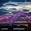 The Hernando De Soto Bridge Memphis paint by number
