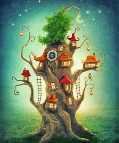 The Magical Tree House paint by numbers