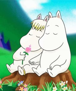 The Moomins Couple paint by numbers