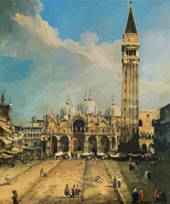 The Piazza San Marco In Venice Canaletto paint by numbers