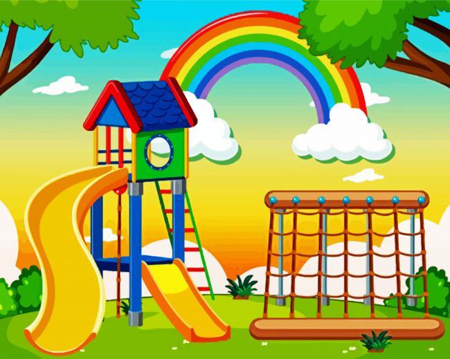 The Playground Animation paint by numbers