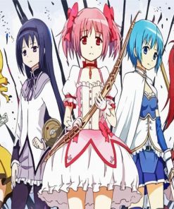 The Puella Magi Madoga Magica Anime paint by number