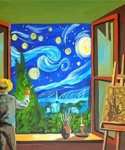 The Starry Night Van Gogh paint by number