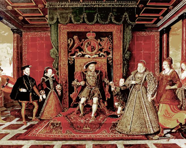 The Tudors paint by numbers