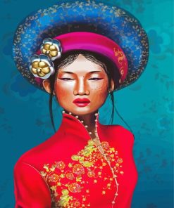The Vietnamese Girl paint by numbers