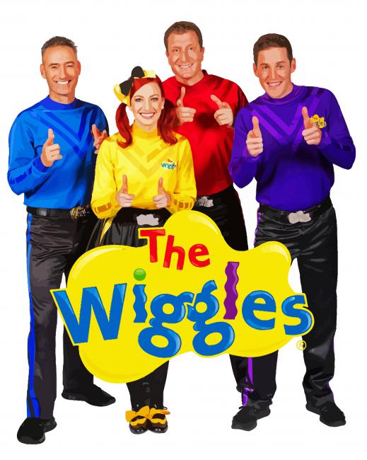 The Wiggles paint by number