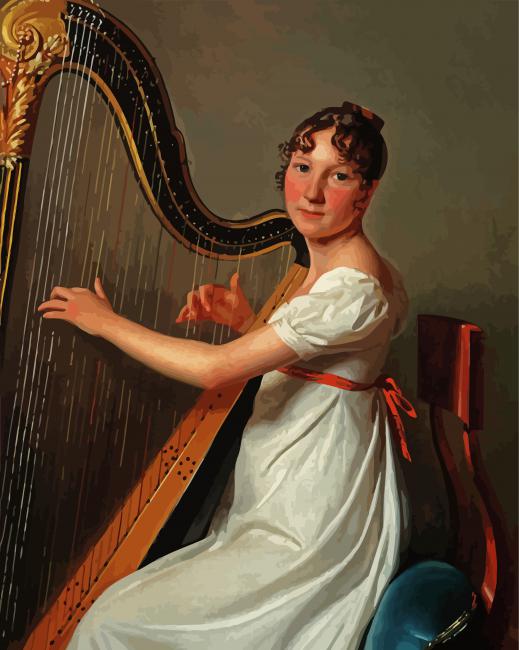 The Young Harpist paint by number