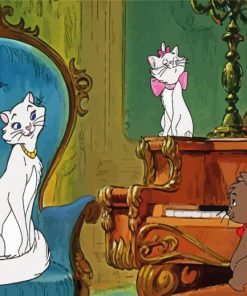 The Aristocats Cartoon paint by number