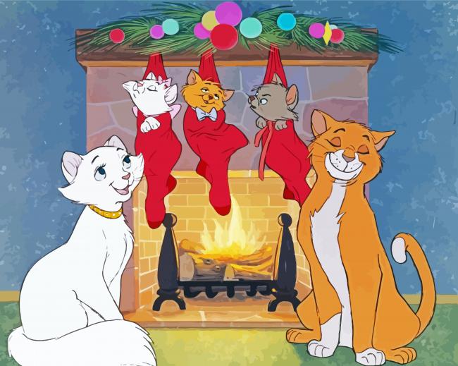 The Aristocats Family paint by number