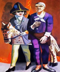 The Artist And His Wife By Beckmann paint by number