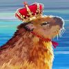 The Capybara Queen paint by number
