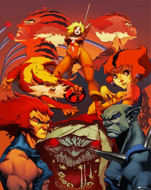 ThunderCats Characters paint by number