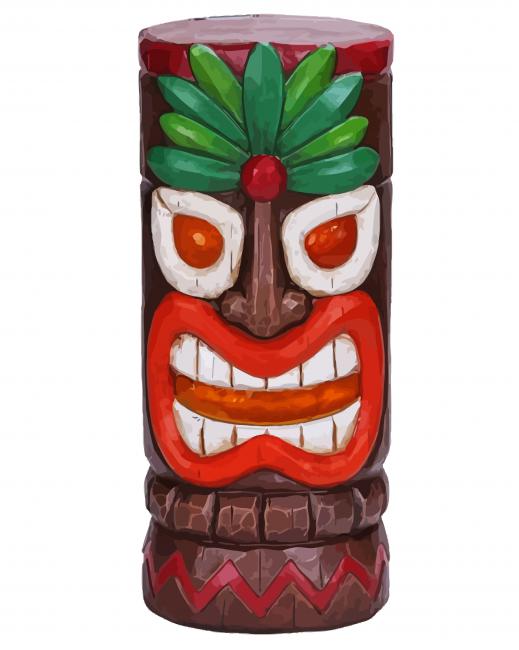 Tiki Illustration paint by number