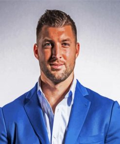 Tim Tebow paint by number