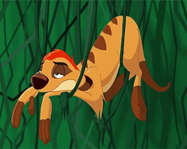 Timon The Lion King paint by number