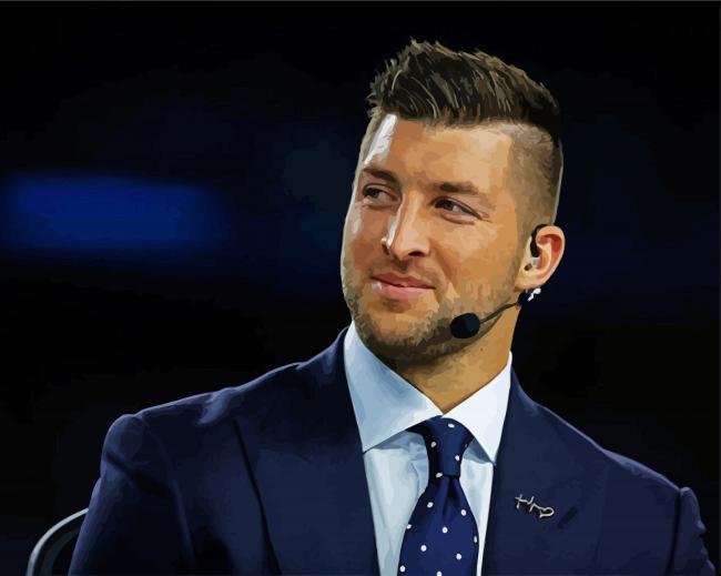 Timothy Richard Tebow paint by number