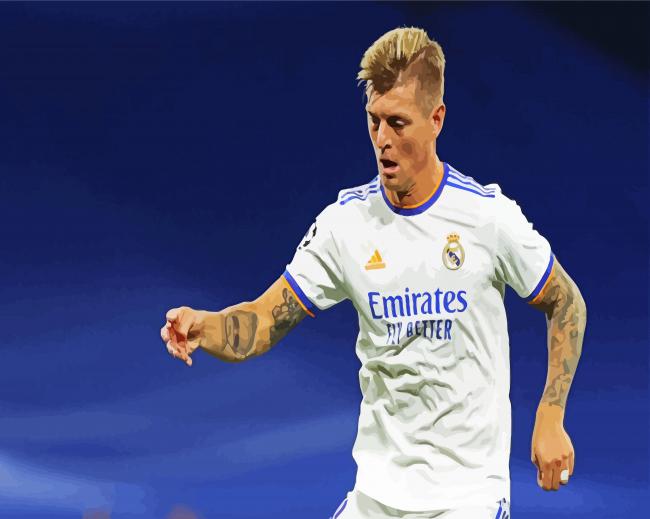 Toni Kroos Real Madrid Player paint by number