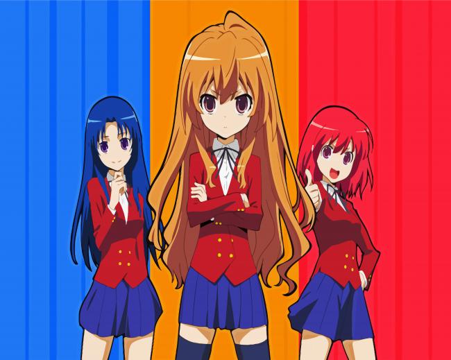Toradora Characters Anime paint by number