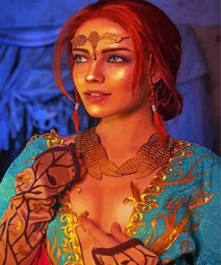 Triss Merigold Witcher paint by numbers