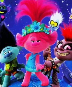 Trolls Animation paint by number