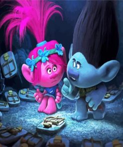 Trolls Poppy And Branch paint by number