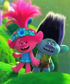 Trolls World paint by numbers