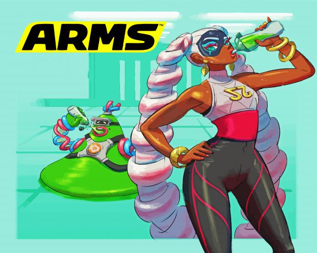 Twintelle Arms CABracter paint by number