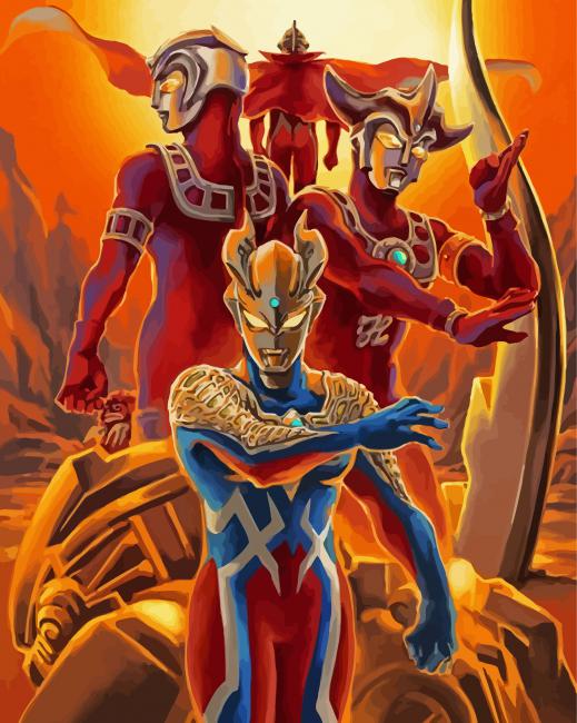 Ultraman Sc Fiction Movie paint by numbers