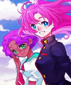 Utena And Anthy anime paint by number