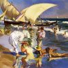 Valencia Beach In The Morning Light Sorolla paint by number