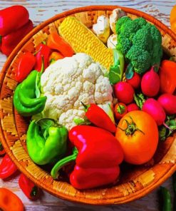 Vegetables Food paint by number