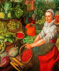 Vegetables Seller paint by number