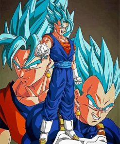 Vegito Anime Dragon Ball paint by number