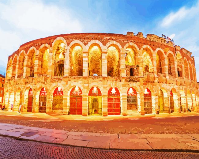 Verona Arena paint by number