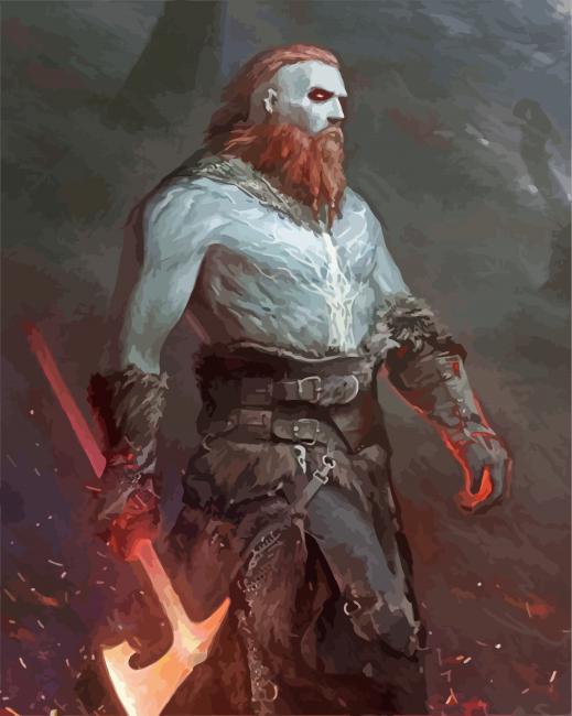 Vikings Odin Animation paint by numbers