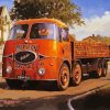 Vintage Red Lorry paint by numbers