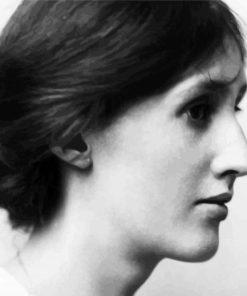Virginia Woolf Side Profile paint by numbers