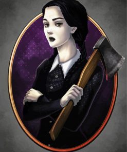 Wednesday Addams Family paint by numbers