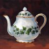 White Vintage Teapot paint by number