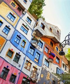 Wien Hundertwasser House paint by number