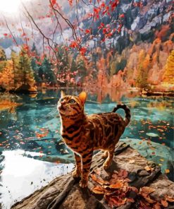 Wild Bengal Cat paint by number