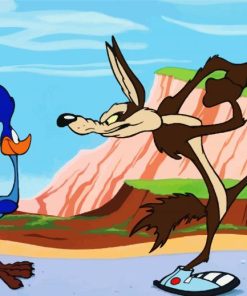 Wile E Coyote And The Road Runner Tv Show paint by numbers