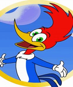 Woody Woodpecker paint by number